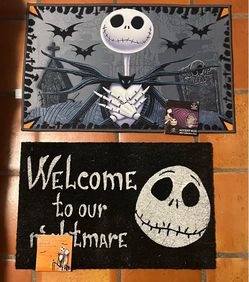 2 Jack Skellington rugs