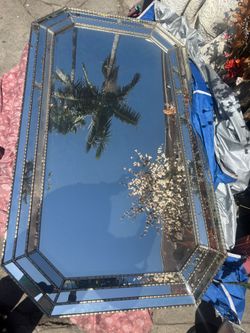 Vintage 30x60 Hollywood Regency mirror