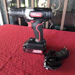 HYPER TOUGH 3/8-in Keyless Chuck 20V Max Lithium-Ion CORDLESS DRILL 15+1 Torque