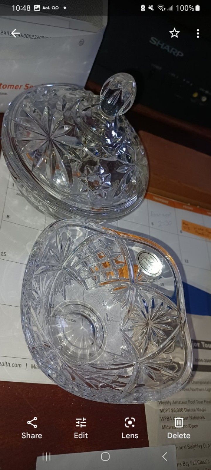 Vintage Glass Candy Dishes