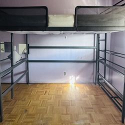 Twin Loft Bed Frame Metal With Mattress