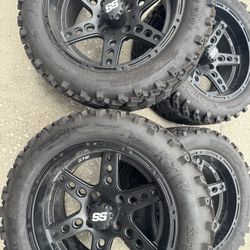 Golf Cart Wheels (set of 4) Great Condition Lots Of Tread Left