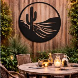 Desert Horizon Metal Wall Art