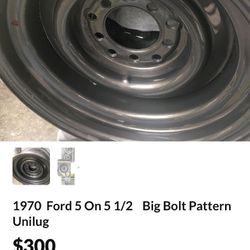 1970  Ford 5 On 5 1/2    Big Bolt Pattern Unilug