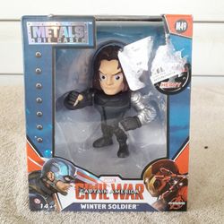 Jada Toys Die Cast Metals Winter Soldier 4” Inch (Sealed) Marvel Civil War M49