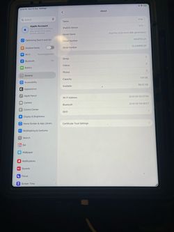 iPad Pro 12.9 WiFi 128gb