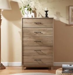 Dresser with 5 drawers brown [NEW]