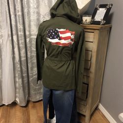 Women . Love Tree - L Jacket - w/Custom Design  On Back