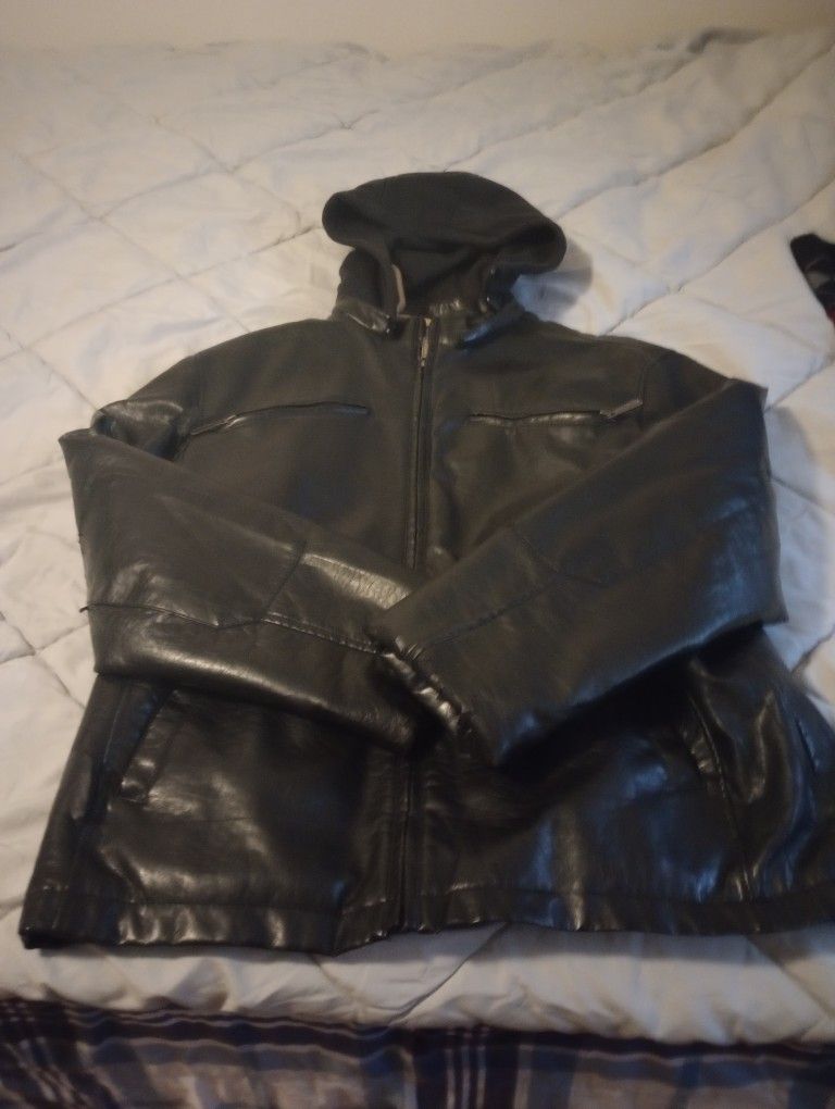 Not Leather Jacket But Artificial Still In Good Shape $25.00 OBO