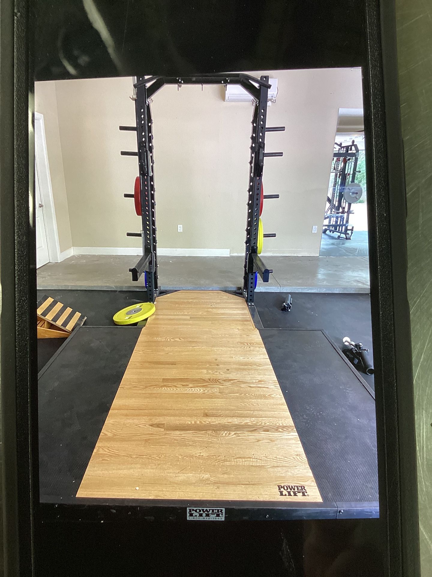 Power Lift 8’ Pro Series Commercial 3 X 3 Half Rack With Platform