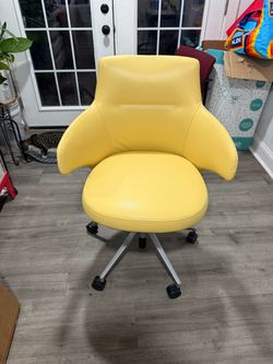 Coalesse Conference Massaud Yellow Office/Desk leather swivel chair