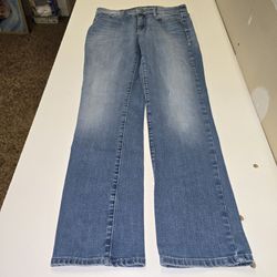 Calvin Klein Jeans Womens Straight Stretch Denim Jeans Medium Wash W28 L30