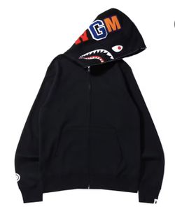 Bape Full Zip Up Black Hoodie 