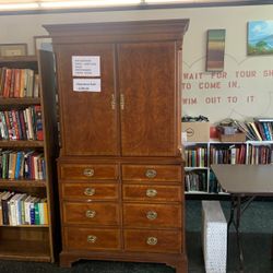 REDUCE PRICE ! Drexel Large Solid Wood Entertainment Center