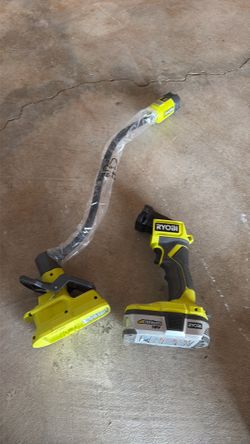 ONE+ 18V Cordless Flexible LED Clamp Light  and a reg lamp