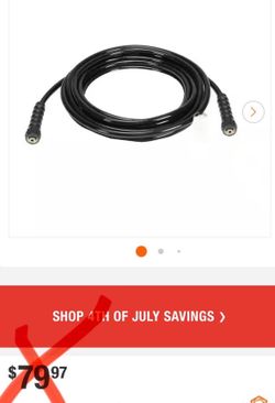 DEWALT 5/16 in. x 40 ft Replacement/Extension Hose for Cold Water 3700 PSI Pressure Washers