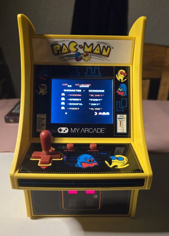 Pac-Man Micro Player Retro Arcade Machine 6" Inch Cabinet My Arcade DGUNL-3220 Tested