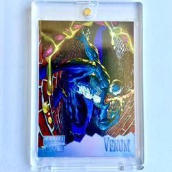 Marvel Masterpieces Venom Limited Edition Holoflash Card 8 of 8 VHTF