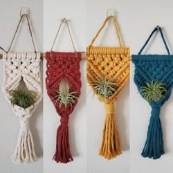 Macrame Mini Air Plant Holders
