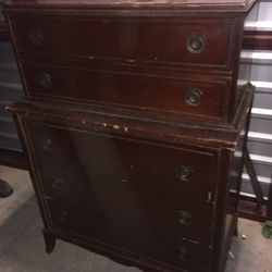 Antique Tall Dresser NR