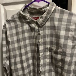 Women’s Gray Plaid Blouse