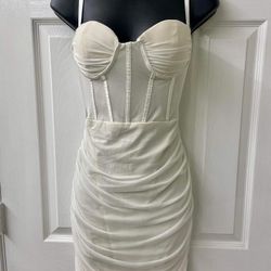 NEW mesh corset dress, Medium
