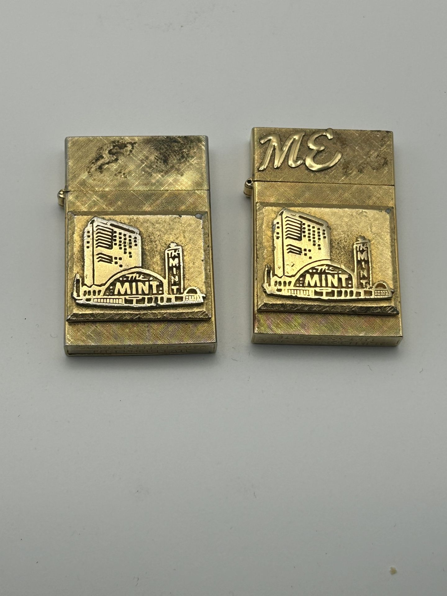 Vintage 14k Gold-plated Mint Hotel & Casino Cigarette Lighter 1950’s