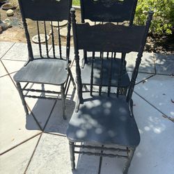 3 Farmhouse Chairs