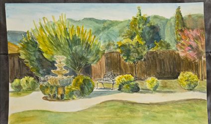Backyard painting