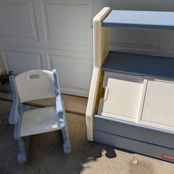 Little Tikes Toy box And Chair 