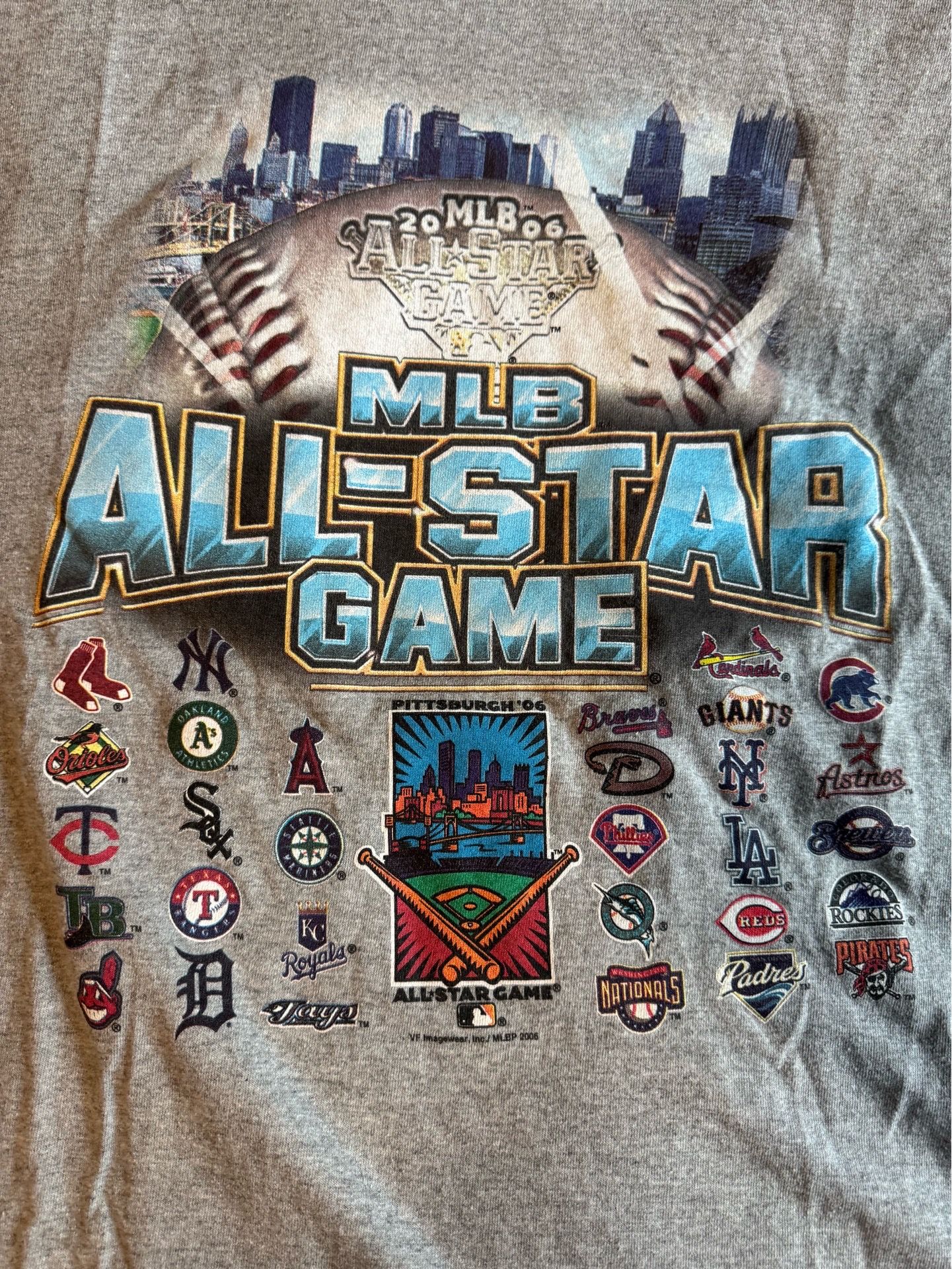 Vintage 2006 MLB All Star Game Pittsburgh Short Sleeve T Shirt Mens 2XL