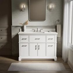 Brand New_In Box_Costco 48inch Kohler Chulton Bathroom Vanity with Sink and Quartz Top_40% Off