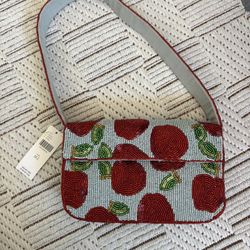 Anthropologie Beaded Shoulder Bag