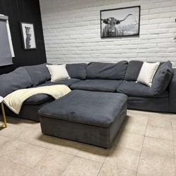 Dark Blue Duck Feathers Couches