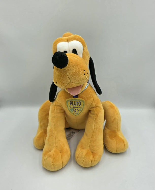 Walt Disney World 50th Anniversary Pluto Plush Collectable Stuffed Animal 12"