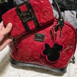 Mickey And Minnie Loungefly And Wallet
