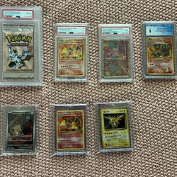 Vintage And Modern A Lot Of Pokémon Cards, Psa + Cgc Graded   🔥 🔥
