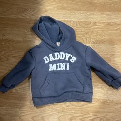 Daddy’s mini hoodie, 6 month 