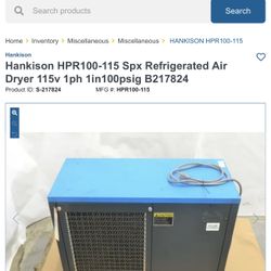 Hankison HPR100-115 Spx Refrigerated Air Dryer