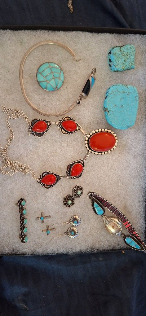 Silver And Turquoise Jewelry
