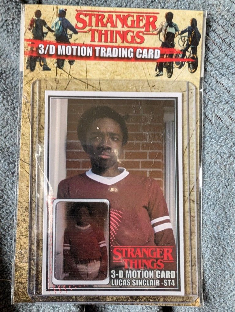 Brand New 3D Stranger Things Motion Card Lucas