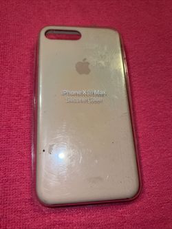 iPhone X s silicone case pink