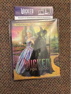 Wicked for good 4k Digital Movie Code