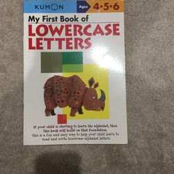 Kumon Lowercase Letter Book (Practice!)