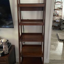 TV Ladder Shelf with Light 