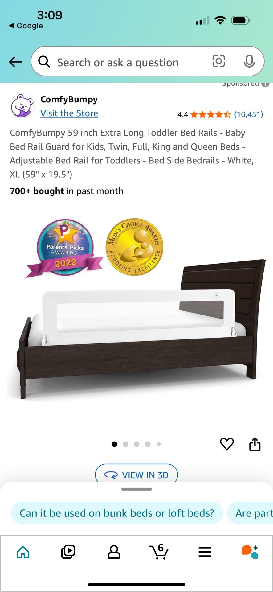 Baby Guard Rail Extra Long For bed