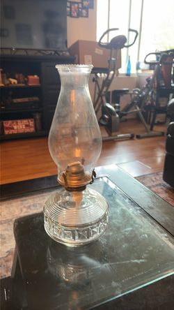 Antique oil, kerosene lamp