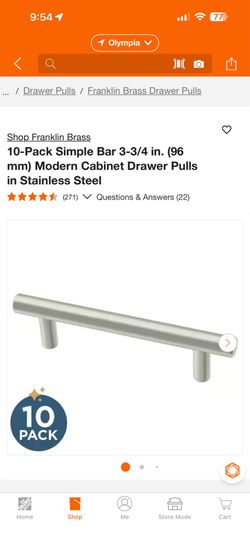 3 3/4 in brand new drawer pulls