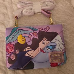Little Mermaid Loungefly Crossbody Bag New.