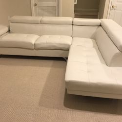 White sectional
